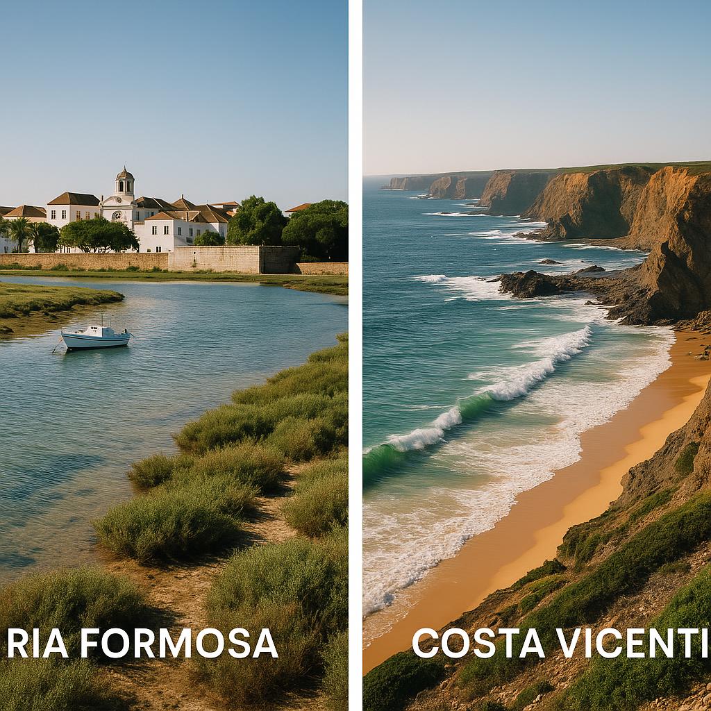 Ria Formosa vs. Costa Vicentina — illustrative image of Faro