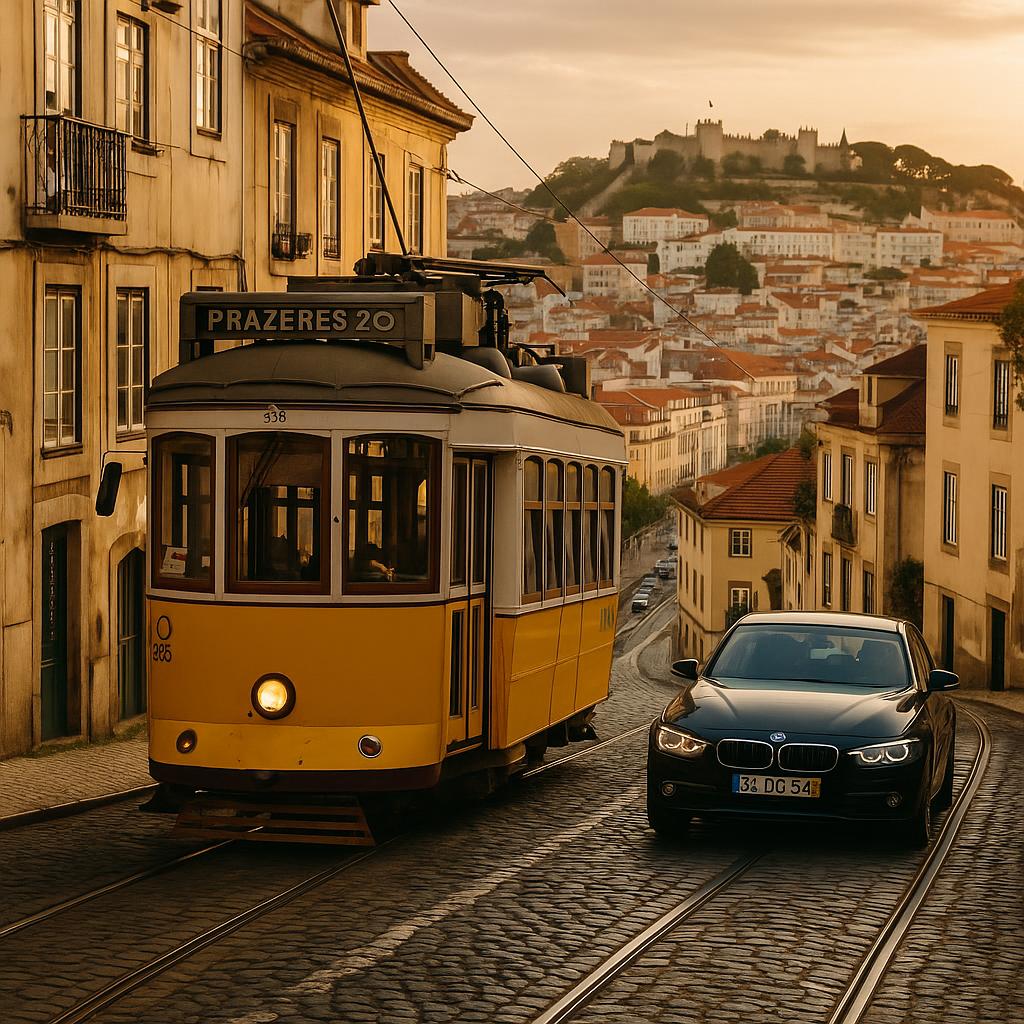 Tram 28 vs. Private Car Lisbon — illustrative image of Lisbon