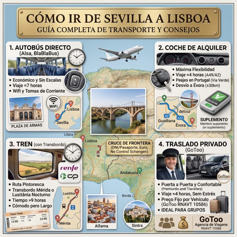 como ir de sevilla a lisboa
