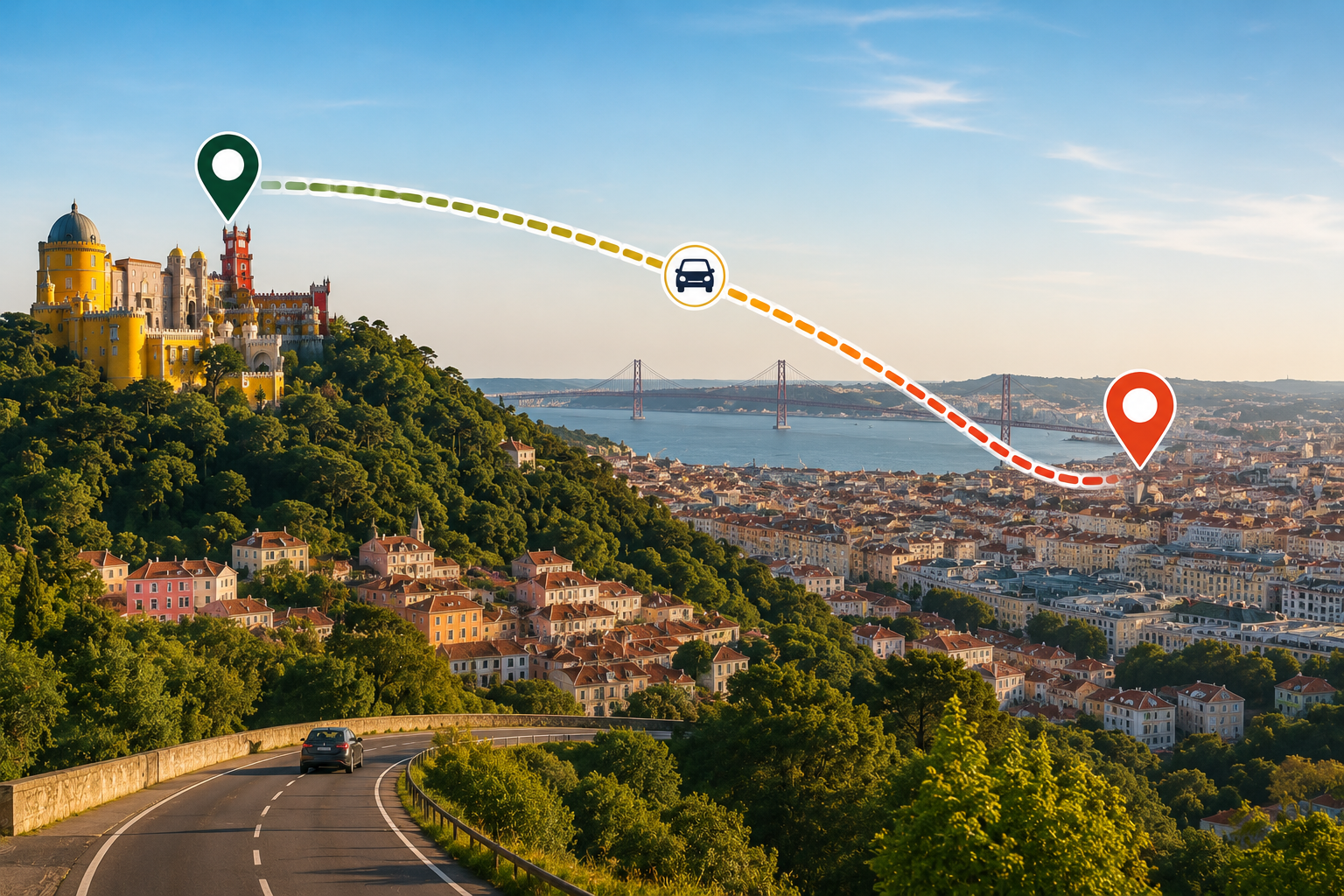how far is sintra from lisbon